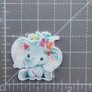 Needle Minder - Floral Baby Elephant.