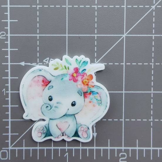 Needle Minder - Floral Baby Elephant.