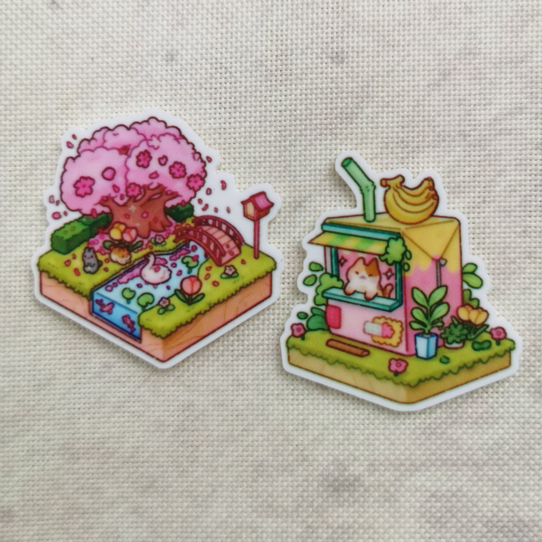 Needle Minder - Cute Sakura Garden / Kitty Fruit Shop