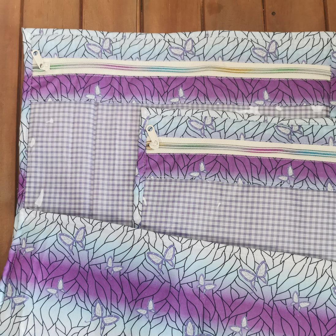 WIP Project Bag - Violet Flutter