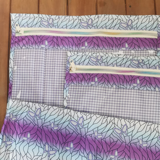 WIP Project Bag - Violet Flutter