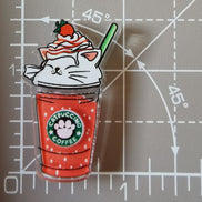 Needle Minder - Catpuccino, Strawberry Frappuccino & Bubble Tea Cat