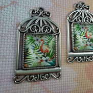 Needle Minder - Bird Cage. Tropical Flamingo