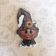Needle Minder - Halloween. Pumpkin, witch, cat, spider, scarecrow. Spooky.
