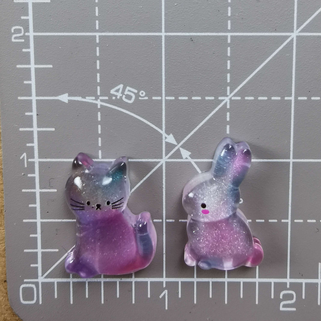 Needle Minder - Glitter Shimmer Kitty Cat, Bunny Rabbit