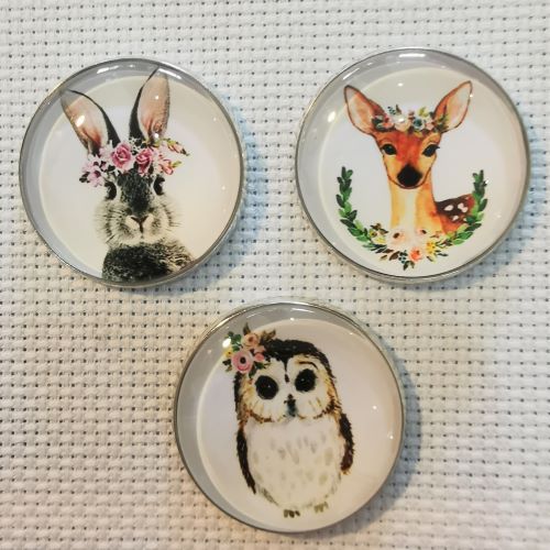 Needle Minder - Woodland Babies. Rabbit, Deer, Owl