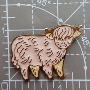 Needle Minder -  Highland Cow peach/beige
