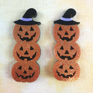Needle Minder - Luxury Layered Acrylic Glitter Poison Apple / Pumpkin Stack
