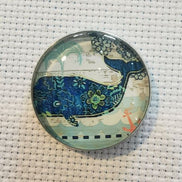 Needle Minder - Floral Whale