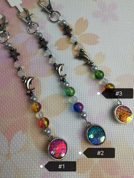 Beaded Scissor Keep. Ocean Treasures