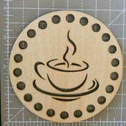 Coffee Wooden Thread Organiser Floss Sorter.