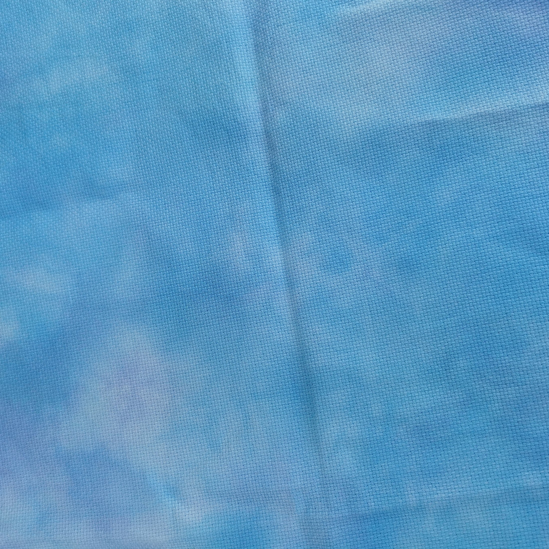 Blues (test piece 1)  Hand Dyed. 14ct Aida.