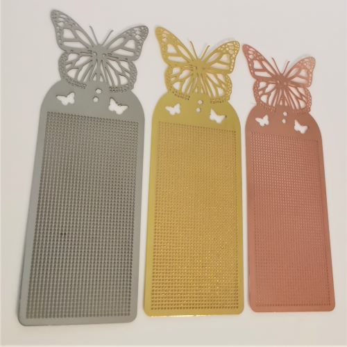 Metal Butterfly Cross Stitch Bookmark