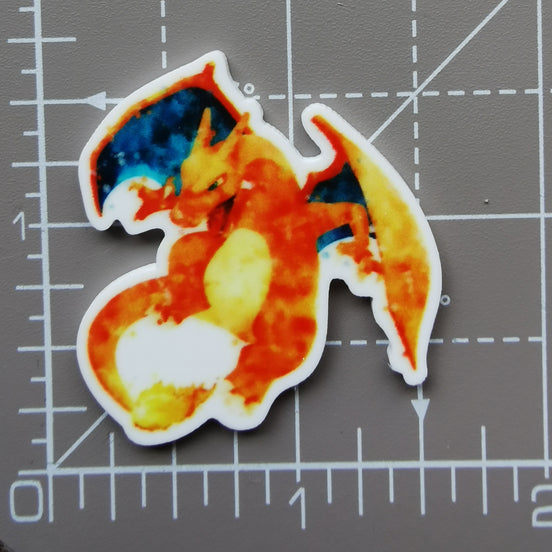Needle Minder - Pokemon. Watercolour Charizard. Fire Dragon.
