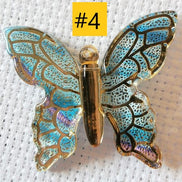 Needle Minder - Gold Foiled Pastel Rainbow Butterfly