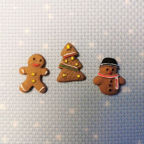 Needle Minder Trio - Christmas Cookie Characters