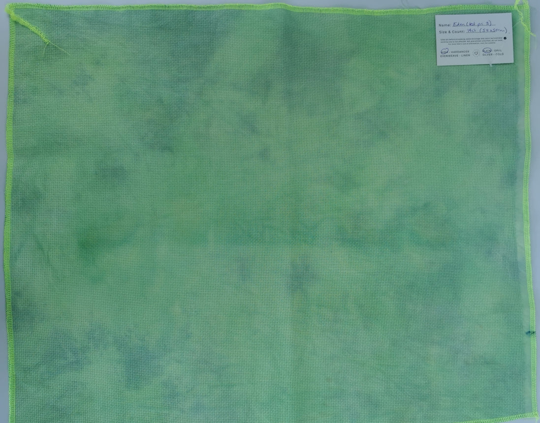 'Eden' Hand Dyed. 14ct Aida.