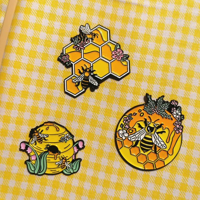 Needle Minder - Insects. Bee Hive Honey Honeycomb.