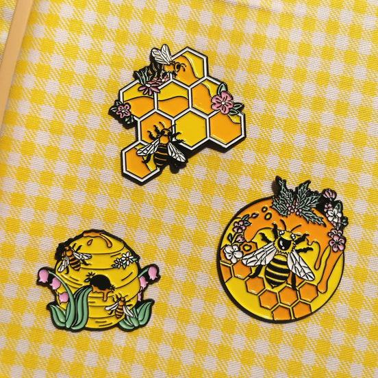Needle Minder - Insects. Bee Hive Honey Honeycomb.
