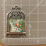 Needle Minder - Bird Cage. Tropical Flamingo