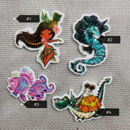 Needle Minder - Summer Girl, Seahorse, Queen Angelfish, Princess Dragon Rider