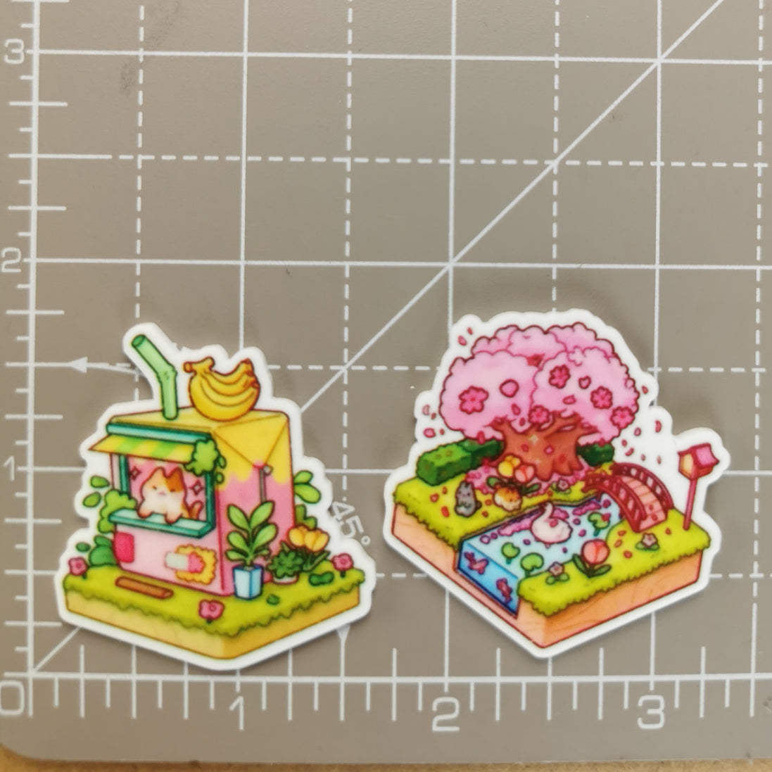 Needle Minder - Cute Sakura Garden / Kitty Fruit Shop