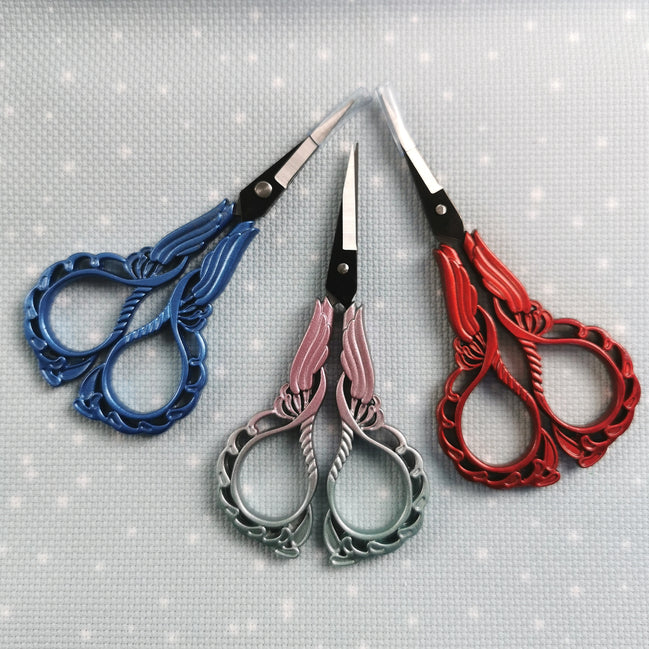 Ornate Heavy Weight Embroidery Scissors with Cover