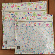 WIP Project Bag - Tropical Doodles & Dots