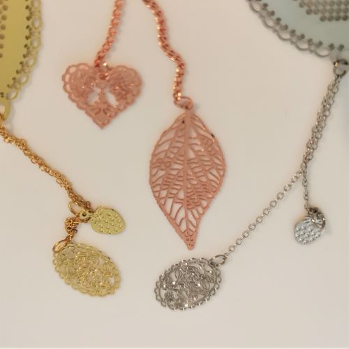 Metal Oval Hanging Charm Cross Stitch Bookmark