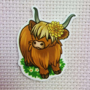 Needle Minder - Flower Highland Cow.