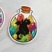Needle Minder - Gem Dragon Jar, Buried Treasure Dragon Lair Bottle
