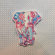 Needle Minder - Floral Blue & Pink Mandala Elephant.