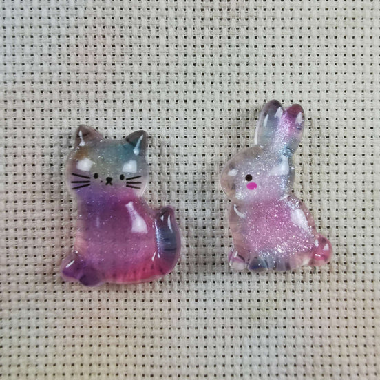 Needle Minder - Glitter Shimmer Kitty Cat, Bunny Rabbit