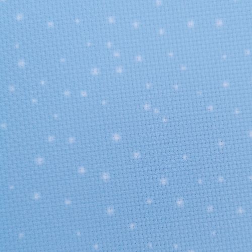 Aida / Evenweave - Snow Flurry Blue - (printed)