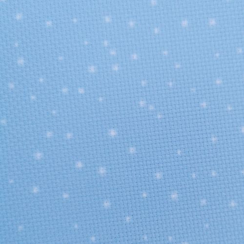Aida / Evenweave - Snow Flurry Blue - (printed)