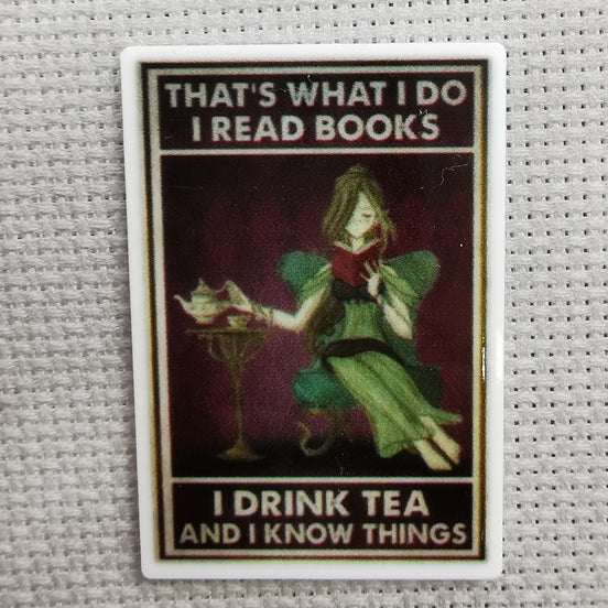 Needle Minder - Read Books, Drink Tea, Know Things
