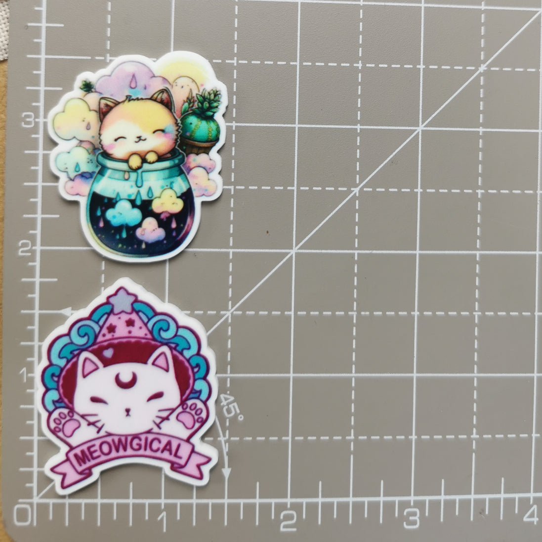 Needle Minder - Meowgical Kitty, Cute Cat in a Jar
