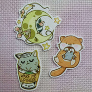 Needle Minder - Cat Coffee, Moon Mice, Penguin Otter Friends.