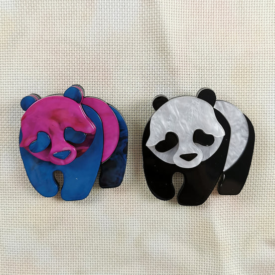 Needle Minder - Luxury Layered Acrylic Large Panda Bear