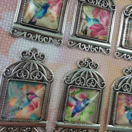 Needle Minder - Bird Cage. Hummingbird