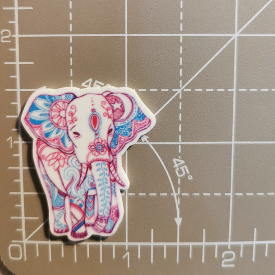 Needle Minder - Floral Blue & Pink Mandala Elephant.