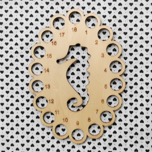 Seahorse Wooden Thread Organiser Floss Sorter.
