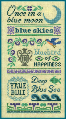 Elizabeth's Designs - Antique Blue Sampler
