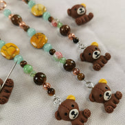 Beaded Scissor Keep & Minder Set - Bear Cub
