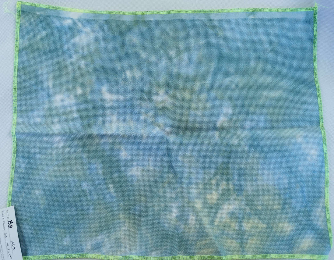 A08 Hand Dyed. 14ct Aida  (14.5x19")