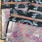 WIP Project Bag  - Magical Pegasus GLITTER front.