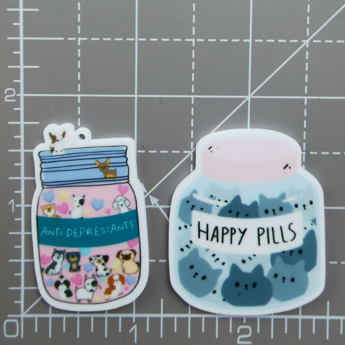 Needle Minder - Happy Cat Pills. Antidepressant Dogs.