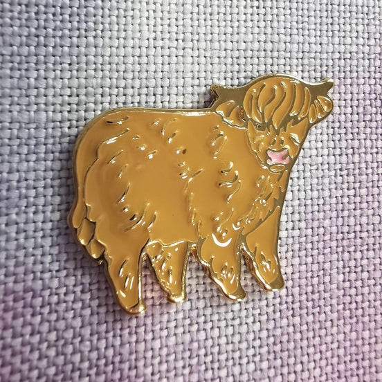 Needle Minder -  Highland Cow brown