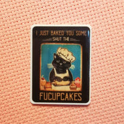 Needle Minder - Humour.  Cat Baking Shut the FuCupcakes