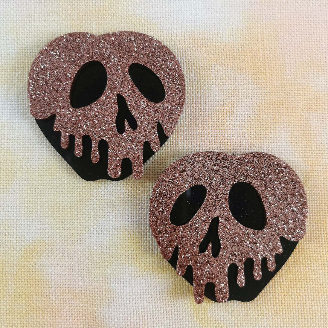 Needle Minder - Luxury Layered Acrylic Glitter Poison Apple / Pumpkin Stack
